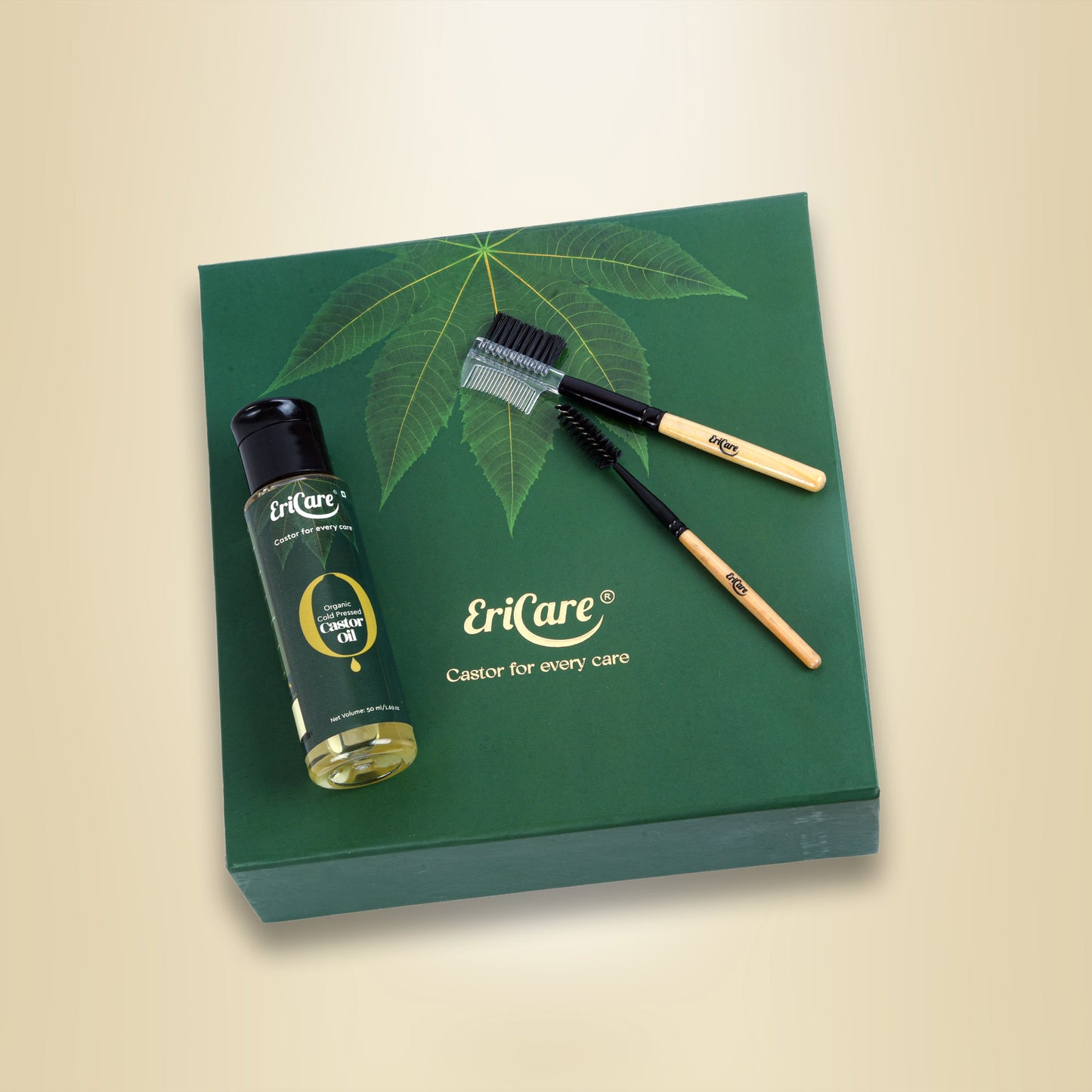 Organic castor oil for eyelashes growth, Organic castor oil kit is best oil to grow lashes. It comes with mascara and 2-in-1 brush for applying castor oil on eyelashes and eyebrows.