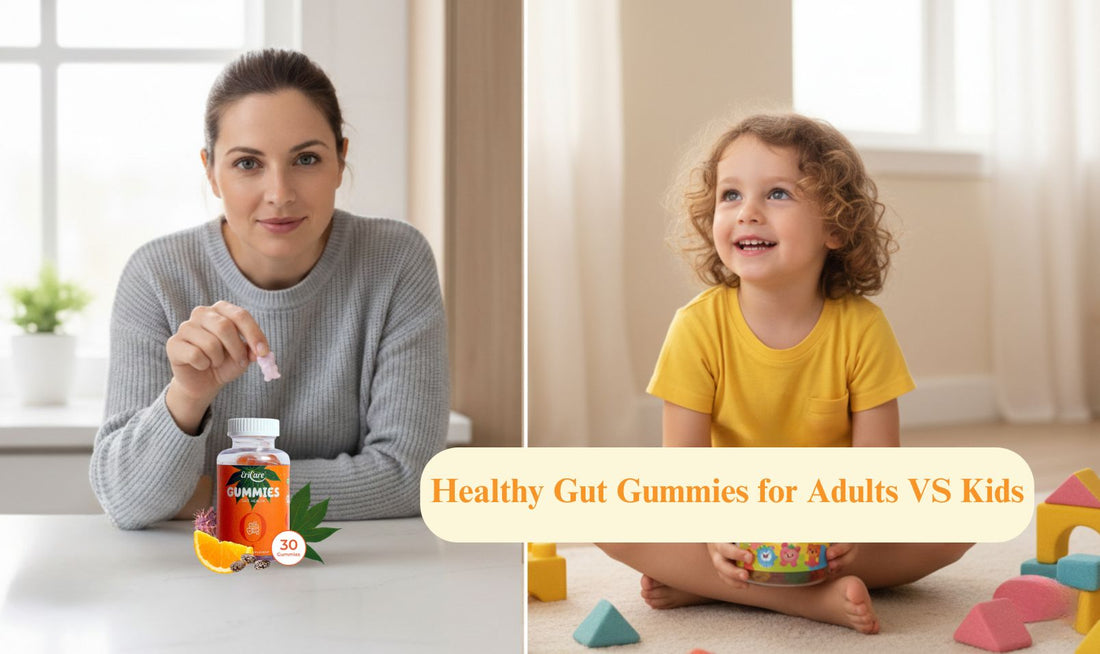 A Comparision shows Healthy Gut Gummies for Adults vs Kids and What’s the Real Difference