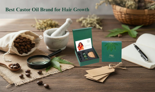 Image shows Best Castor oil Brand with Hair Growth oil kit 