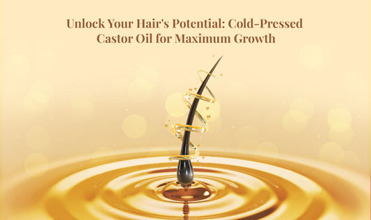 Unlock your hair's potential by applying cold-pressed castor oil for maximum hair growth