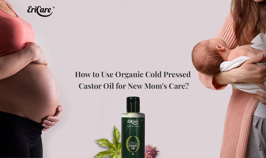 blog showing how to use castor oil for new moms and baby