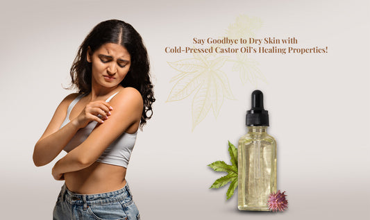 post on castor oil for deep moisturising dry skin and keeping away skin problems arising due to dry skin