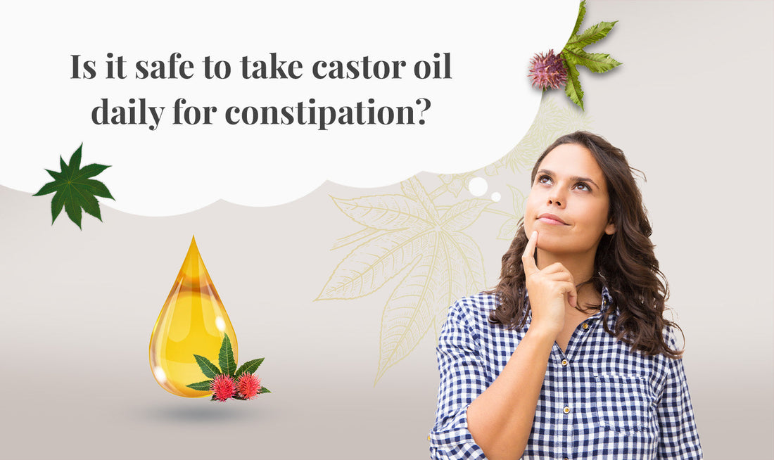 woman thinking should one take castor oil daily will it be safe?