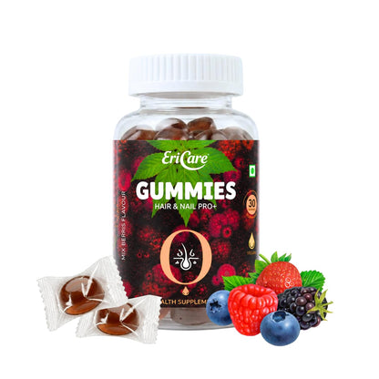 Biotin Gummies with Power of Castor Oil for Strong Hair and Nail | EriCare- 30N