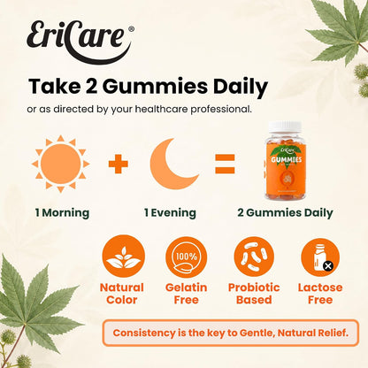Gut Health Gummies | Probiotic + Castor Oil Dual Power for Digestive Care
