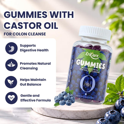 Colon Cleanse Constipation Gummies | For Natural Colon Cleanse & Bowel Regularity | EriCare – 30 N