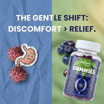 Colon Cleanse Constipation Gummies | For Natural Colon Cleanse & Bowel Regularity | EriCare – 30 N