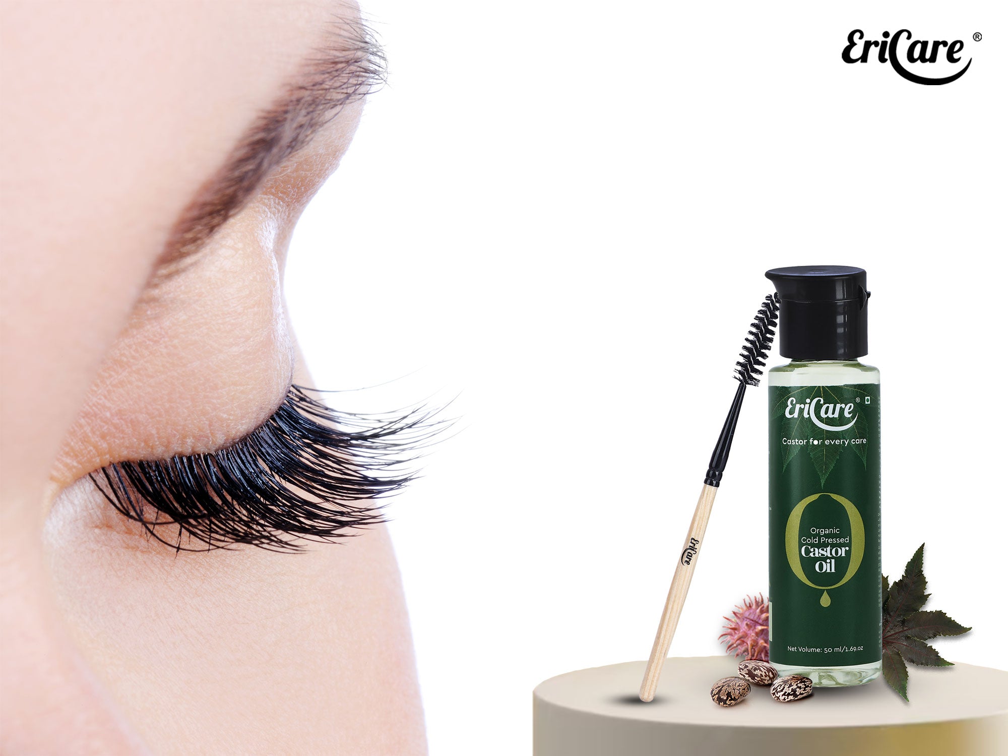 how to use organic castor oil step by step for eyelashes and eyebrows