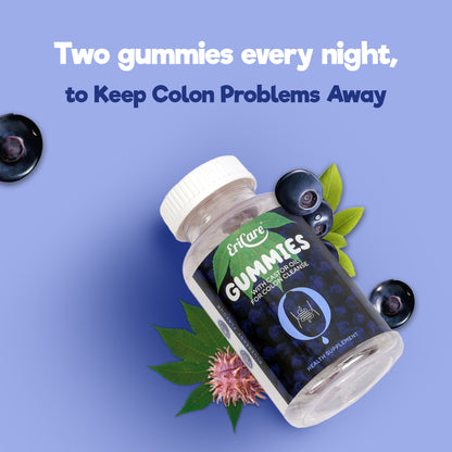 Castor Oil Gummies for Colon Cleanse | Detox Colon Gummies | Relief from Irregular Bowel Movements | EriCare- 30N